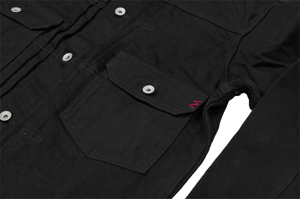 Iron Heart Type II Denim Jacket - 14oz Black/Black