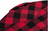 Iron Heart Ultra-Heavy Flannel - Snap Buttoned Red/Black - Image 17