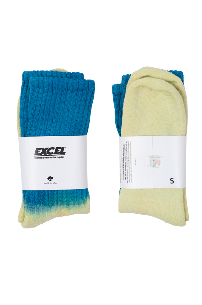 EXCEL / PLAY 2WIN - Hand-Dyed Socks / Blue Top