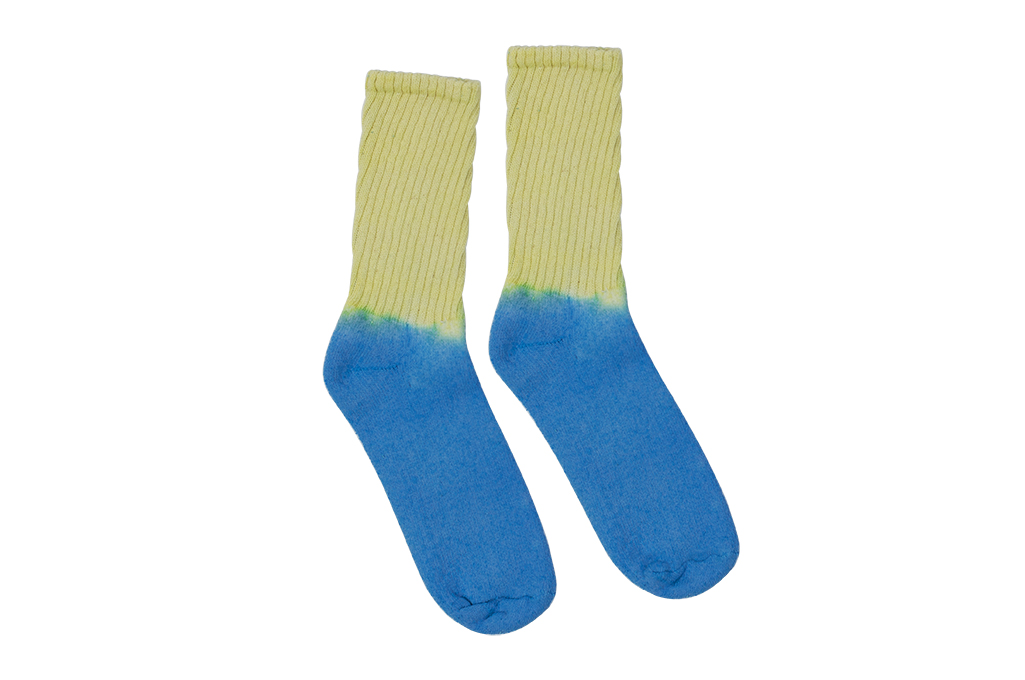 EXCEL / PLAY 2WIN - Hand-Dyed Socks / Yellow Top