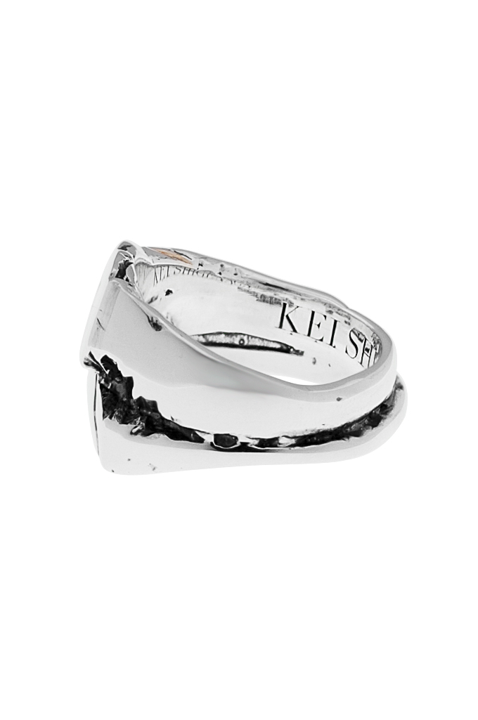 Kei Shigenaga Sterling Silver & 18k Gold Ring - Koryu - Image 2
