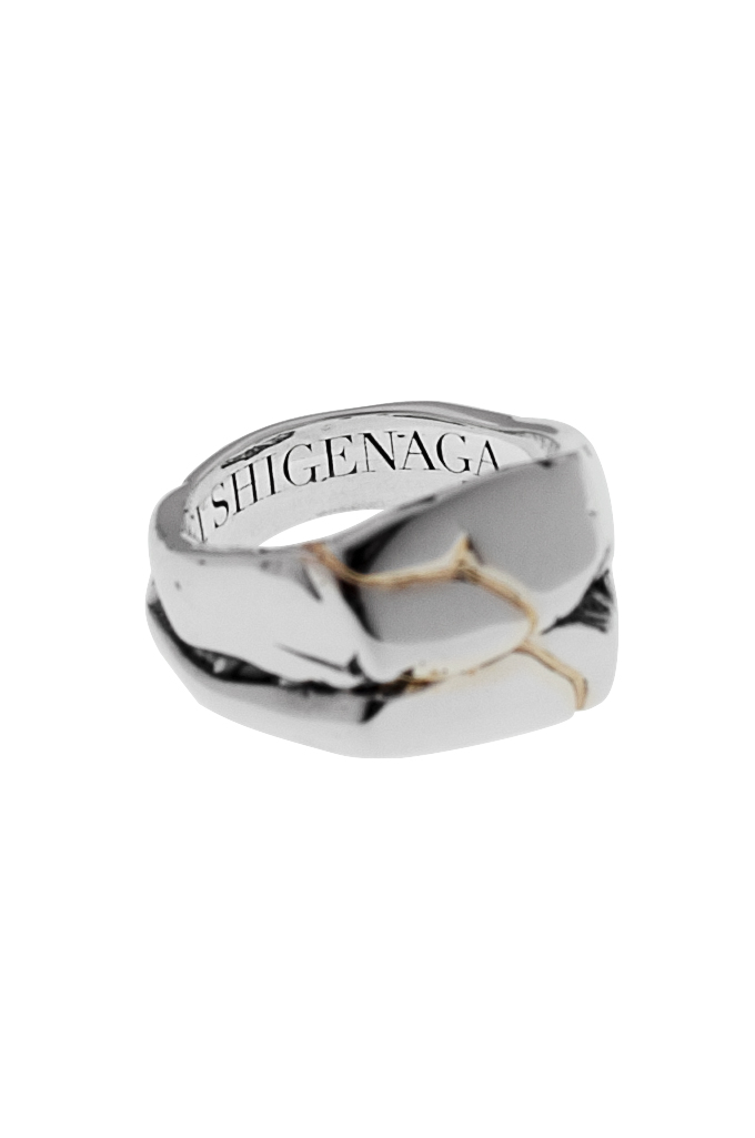 Kei Shigenaga Sterling Silver & 18k Gold Ring - Koryu