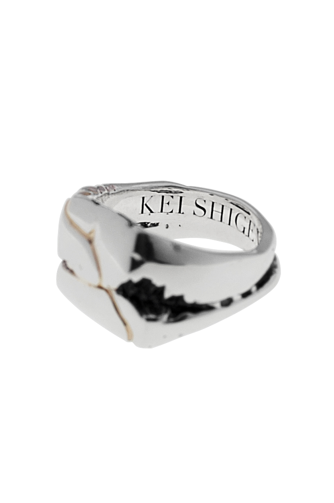 Kei Shigenaga Sterling Silver & 18k Gold Ring - Koryu
