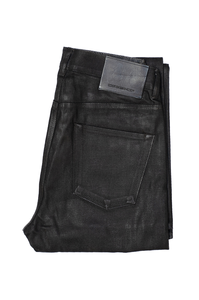 Rick Owens DRKSHDW Duke Jeans - Made in Japan Black Waxed (Self Edge Exclusive)