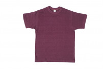 Warehouse Slub Cotton T-Shirt -Bordeaux Plain - Image 1