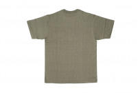 Warehouse Slub Cotton T-Shirt - Dark Olive w/ Pocket - Image 6