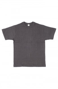 Warehouse Slub Cotton T-Shirt - Black Plain - Image 0