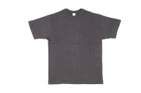 Warehouse Slub Cotton T-Shirt - Black Plain - Image 1