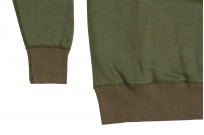 Buzz Rickson Flatlock Seam Crewneck Sweater - Olive - Image 7