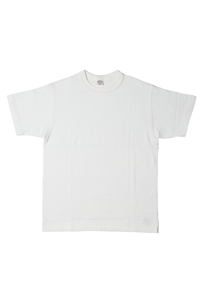 Warehouse Slub Cotton T-Shirt - White Plain - Image 0