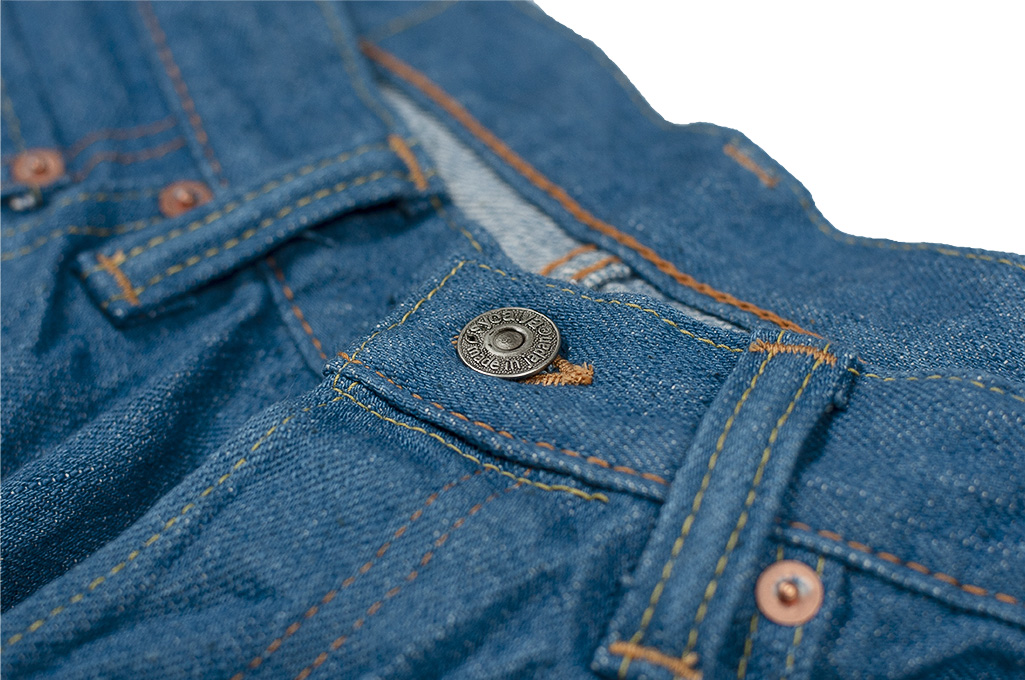 Pure Blue Japan BG-019 Blue Gray Denim Jeans - Straight Tapered - Image 9