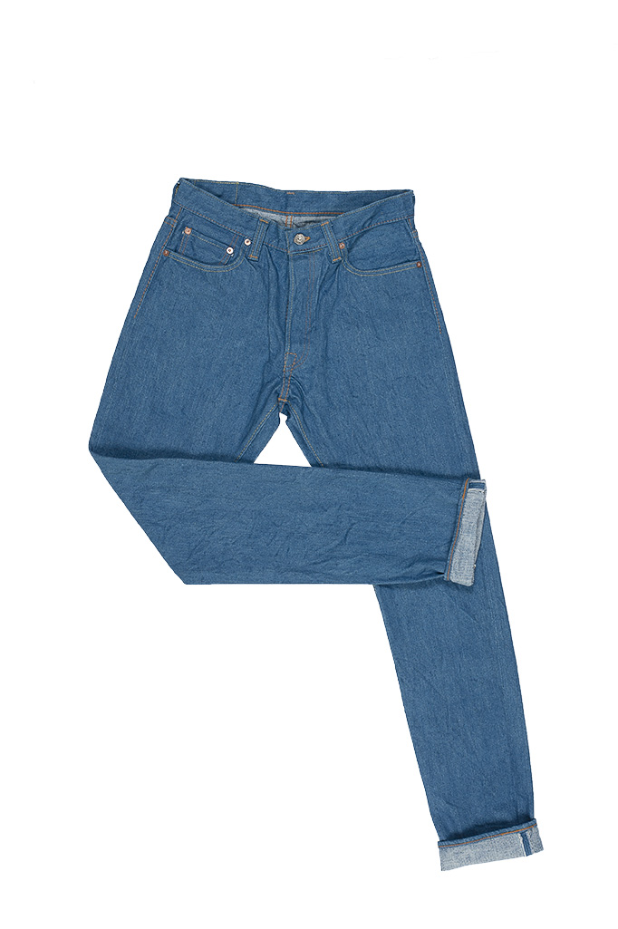 Pure Blue Japan BG-019 Blue Gray Denim Jeans - Straight Tapered - Image 12
