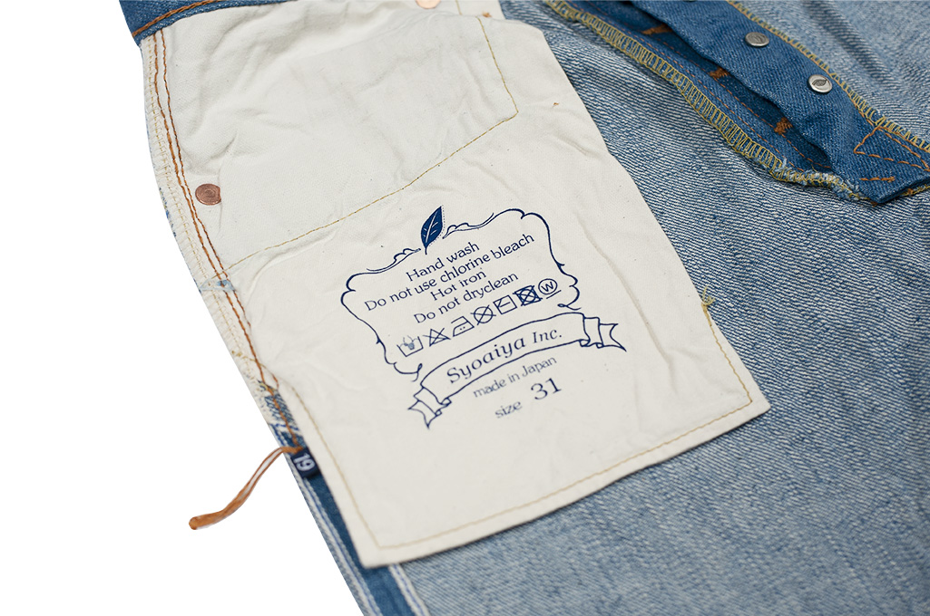 Pure Blue Japan BG-019 Blue Gray Denim Jeans - Straight Tapered - Image 20
