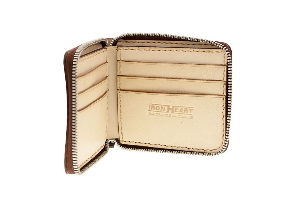 Iron Heart Zip-Secured Shell Cordovan Wallets