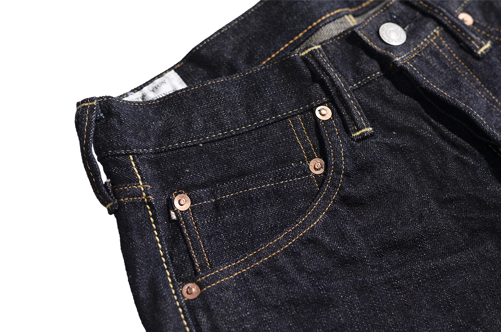 Studio D’Artisan G-003 15oz Slubby Denim Jeans - Slim Tapered Rinsed - Image 8