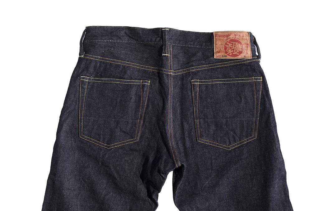 Studio D’Artisan G-003 15oz Slubby Denim Jeans - Slim Tapered Rinsed - Image 13