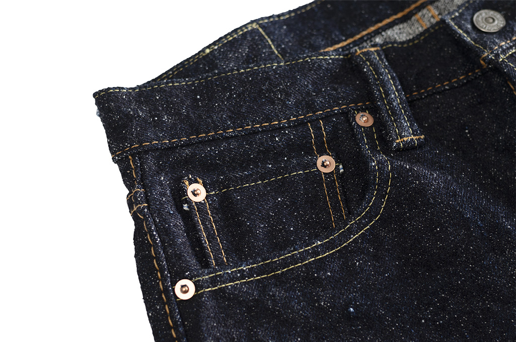 Pure Blue Japan SR-013 18oz Super Rough Denim Jeans - Slim Tapered - Image 7