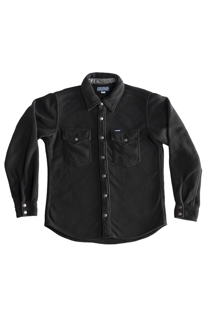 Iron Heart Micro Fleece CPO Shirt - Cozy Time Black - Image 5