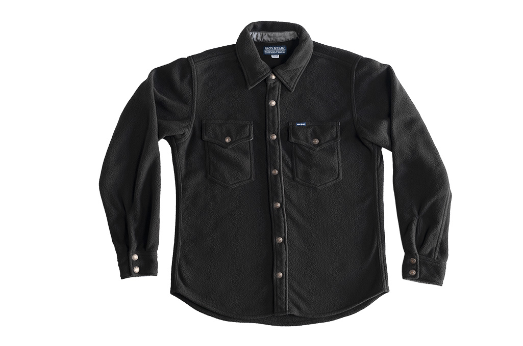 Iron Heart Micro Fleece CPO Shirt - Cozy Time Black - Image 6