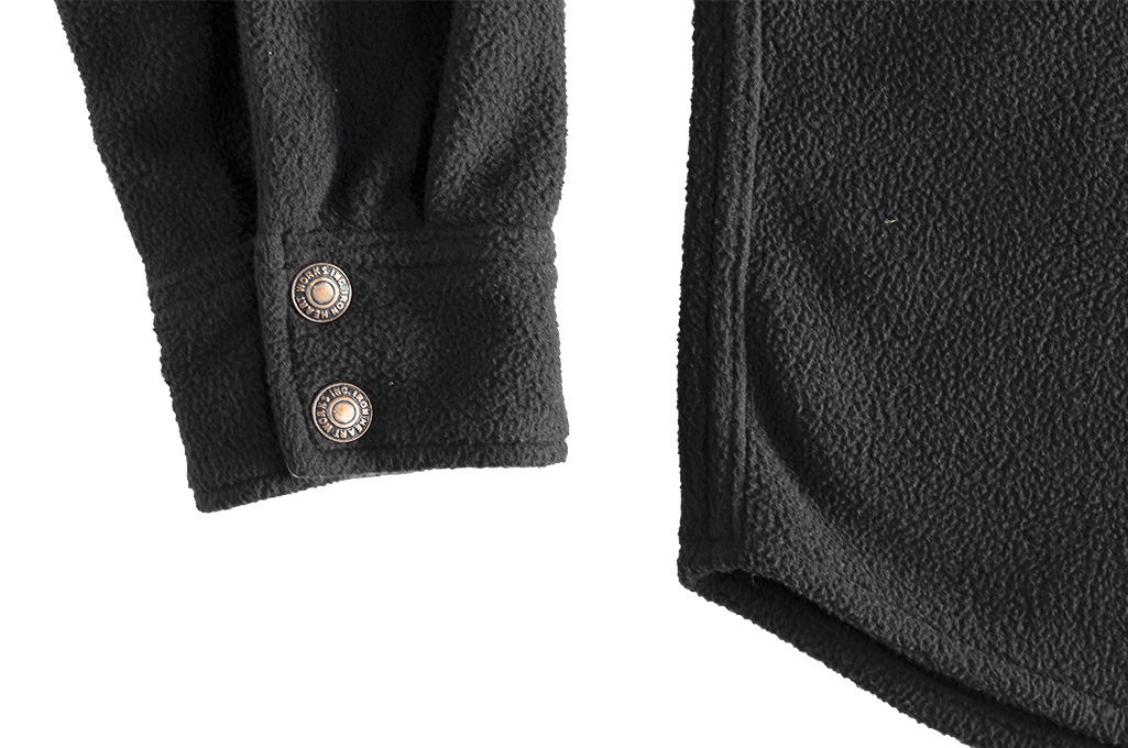 Iron Heart Micro Fleece CPO Shirt - Cozy Time Black - Image 11