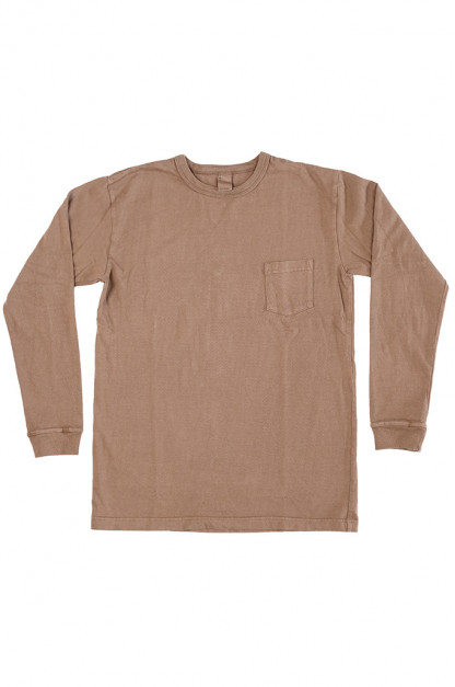 3sixteen Garment Dyed Long Sleeve T-Shirt - Clove