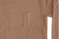 3sixteen Garment Dyed Long Sleeve T-Shirt - Clove - Image 5