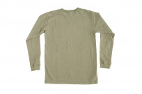 3sixteen Garment Dyed Long Sleeve T-Shirt - Military Green - Image 7