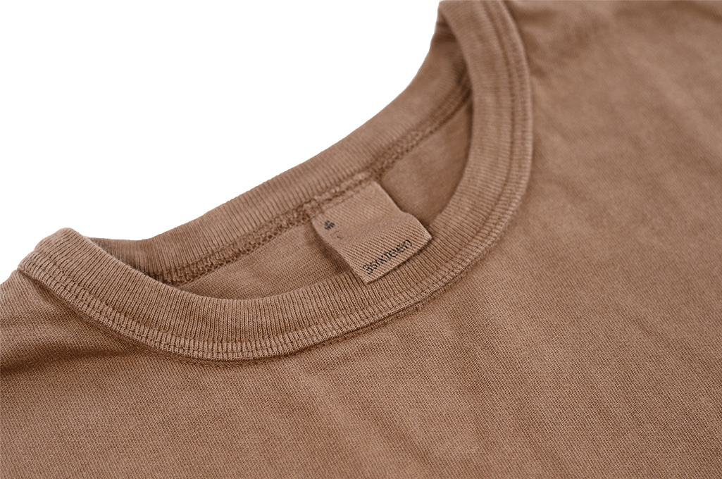 3sixteen Garment Dyed Plain T-Shirt - Clove - Image 4