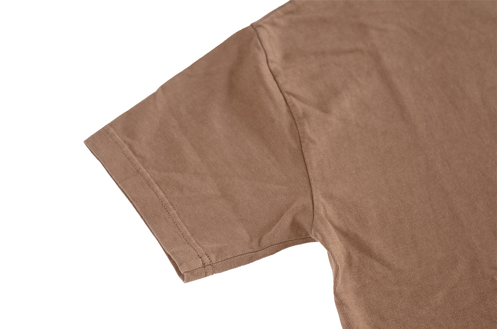 3sixteen Garment Dyed Plain T-Shirt - Clove - Image 5