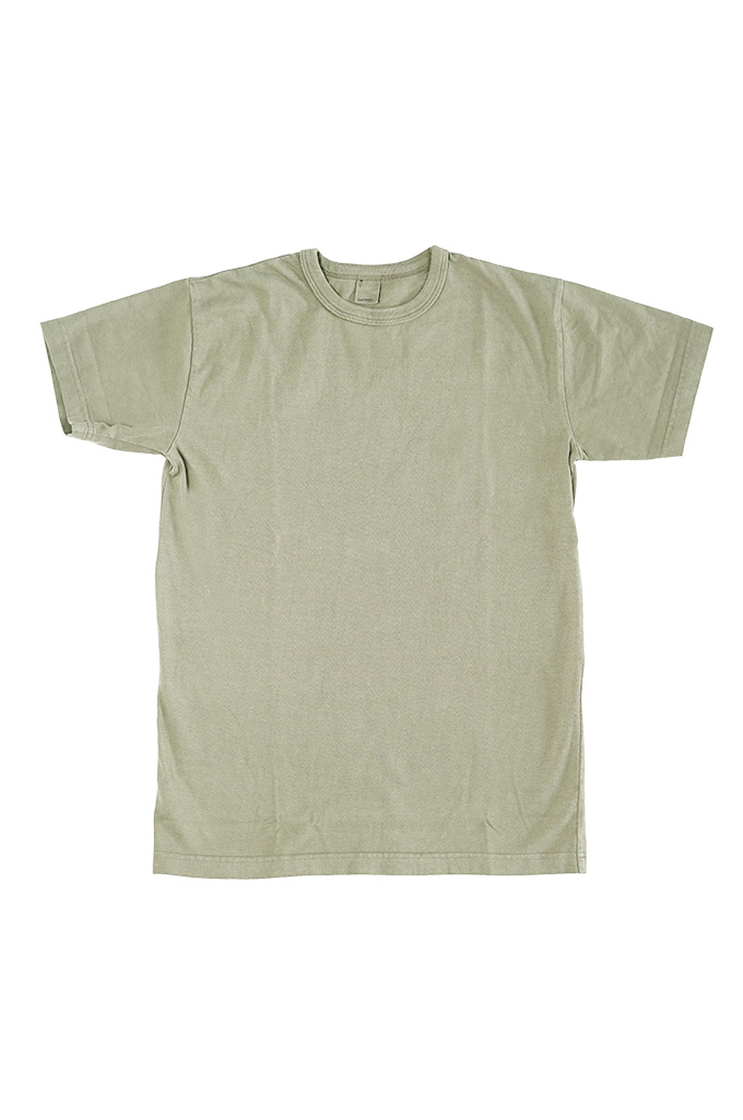 3sixteen Garment Dyed Plain T-Shirt - Military Green - Image 0