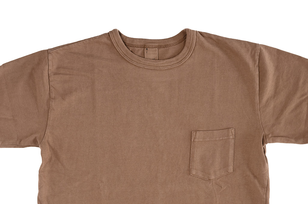 3sixteen Garment Dyed Pocket T-Shirt - Clove - Image 3