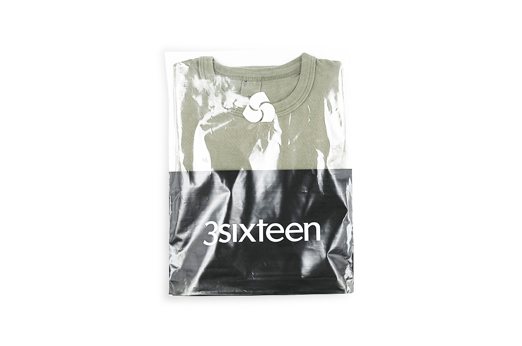 3sixteen Garment Dyed Pocket T-Shirt - Military Green - Image 1