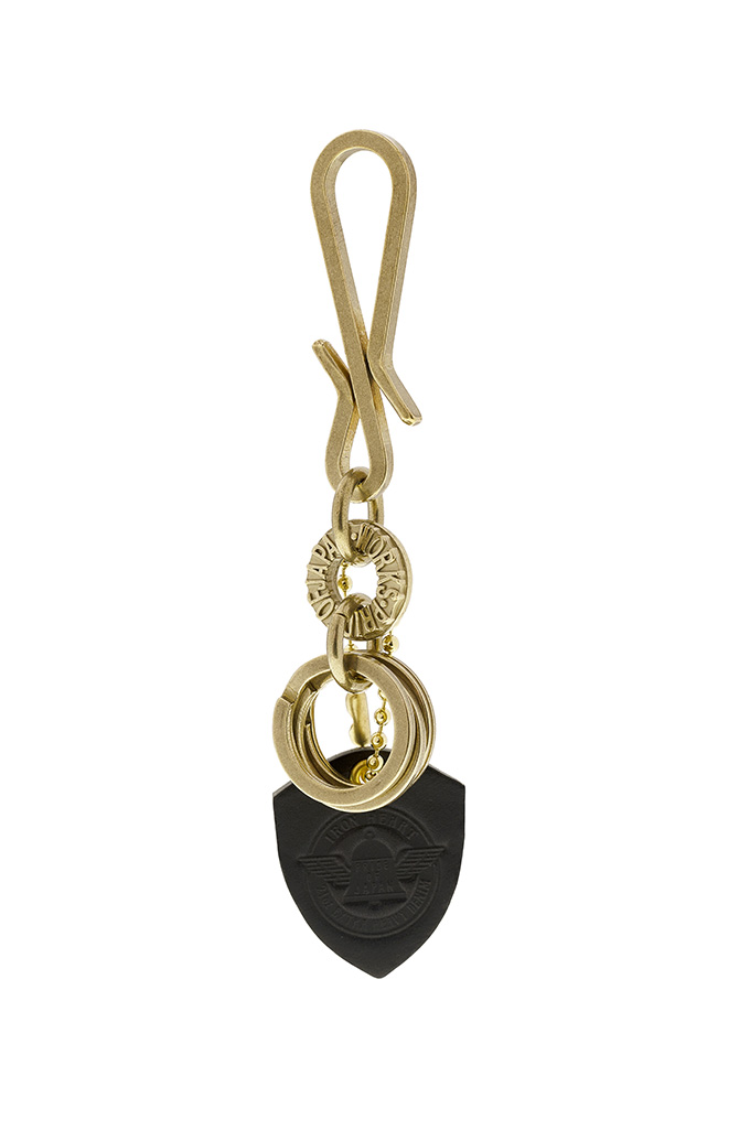 Iron Heart Brass Triple-Ring - S-Hook Keyhook - Image 0