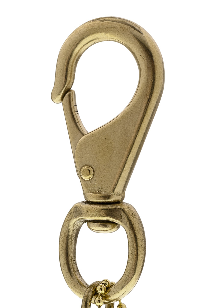 Iron Heart Brass Triple-Ring - Spring Clip