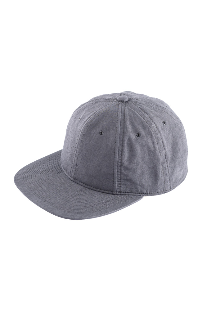 Poten Japanese Made Cap - Washed Out Black Linen - Image 0