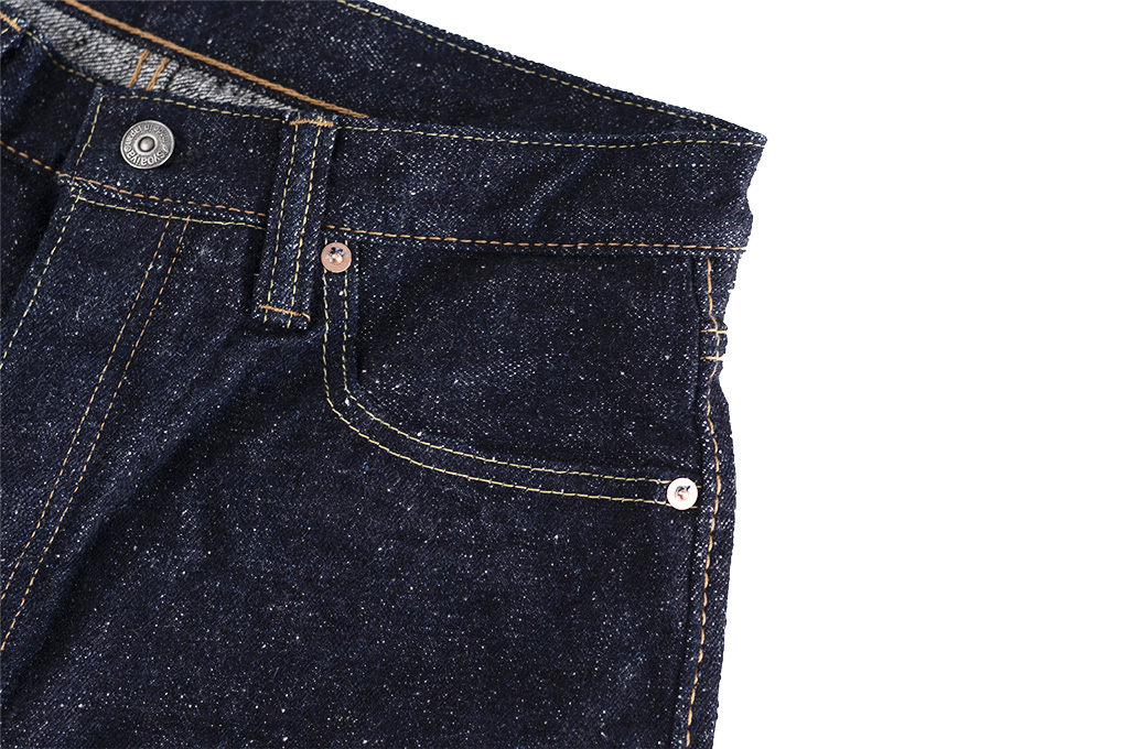 Pure Blue Japan SR-019 18oz Super Rough Denim Jeans - Straight Tapered - Image 8