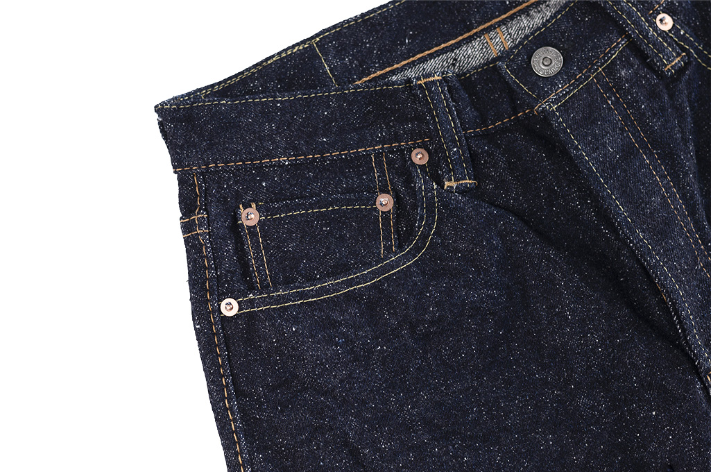 Pure Blue Japan SR-019 18oz Super Rough Denim Jeans - Straight Tapered - Image 9