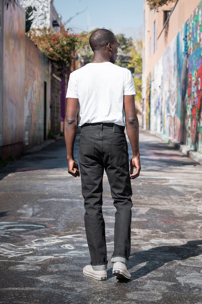Rick Owens for Self Edge Heavyweight DRKSHDW Detroit Jeans - Made in Japan 16oz Black Waxed - Image 7
