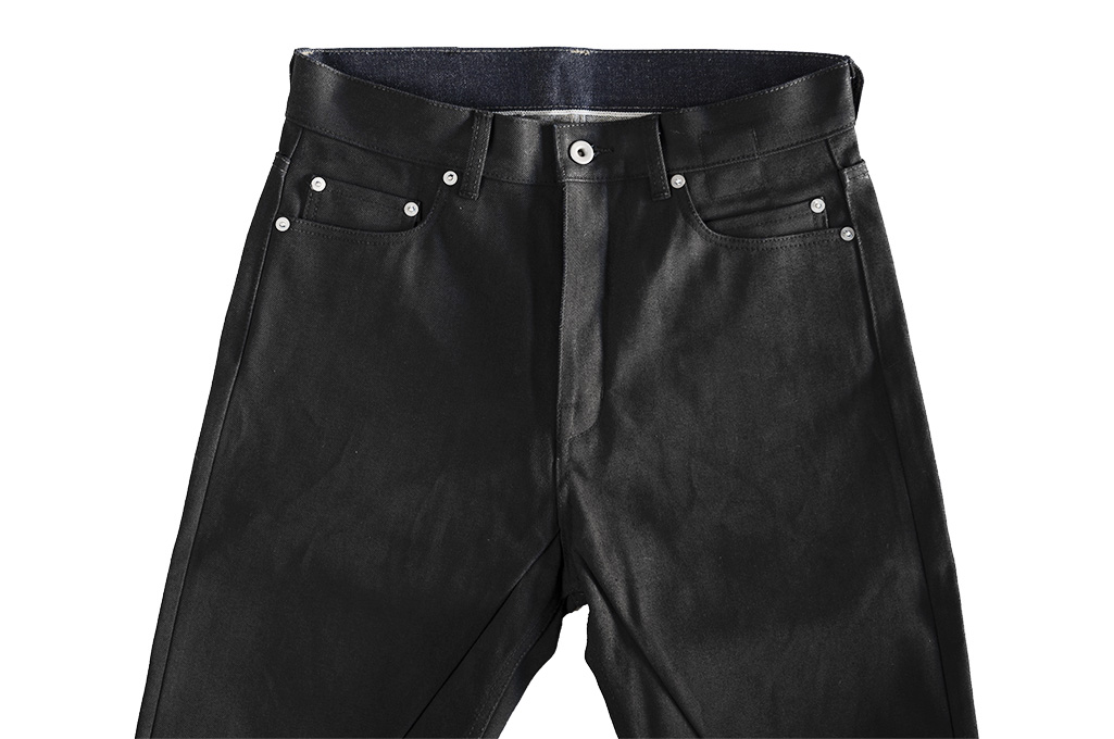 Rick Owens for Self Edge Heavyweight DRKSHDW Detroit Jeans - Made in Japan 16oz Black Waxed - Image 11