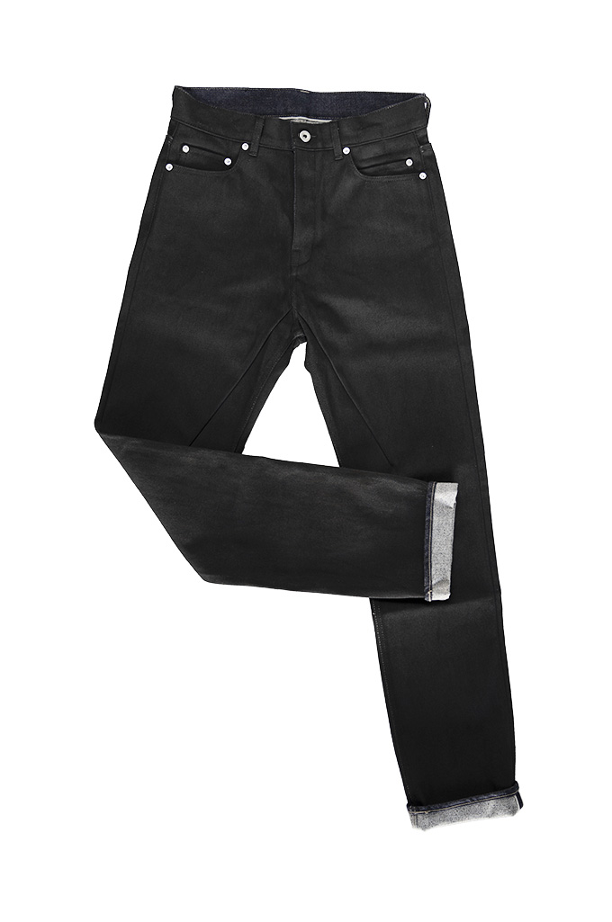 Rick Owens for Self Edge Heavyweight DRKSHDW Detroit Jeans - Made in Japan 16oz Black Waxed - Image 15