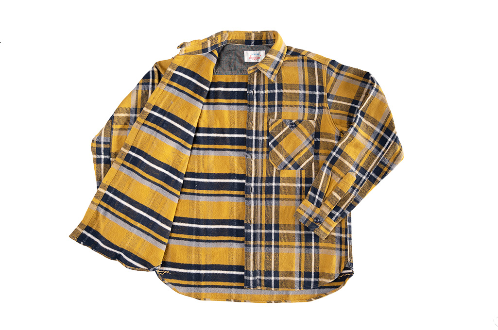 Seuvas Heavy Winter Flannel Shirt - Lemon Haze