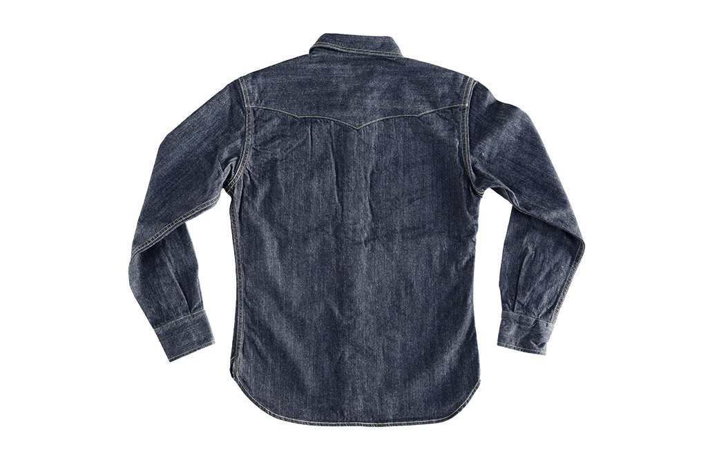 Flat Head NEXT Edition Western Shirt - 10oz Indigo Denim - Image 15