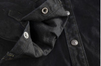 Iron Heart CPO Shirt w/ Hand Pockets - IHSH-293-OD - 18oz Vintage Denim Overdyed Black - Image 12