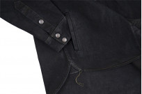 Iron Heart CPO Shirt w/ Hand Pockets - IHSH-293-OD - 18oz Vintage Denim Overdyed Black - Image 13