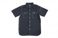Iron Heart 5.5oz Selvedge Overdyed Chambray - Short Sleeved Work Shirt - Image 6