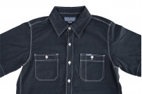 Iron Heart 5.5oz Selvedge Overdyed Chambray - Short Sleeved Work Shirt - Image 9