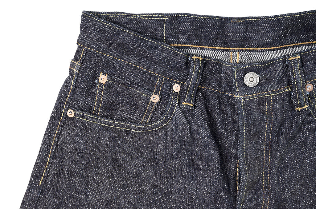 Pure Blue Japan EX-013 17.5oz Extra Slub Denim Jeans - Slim Tapered - Image 8