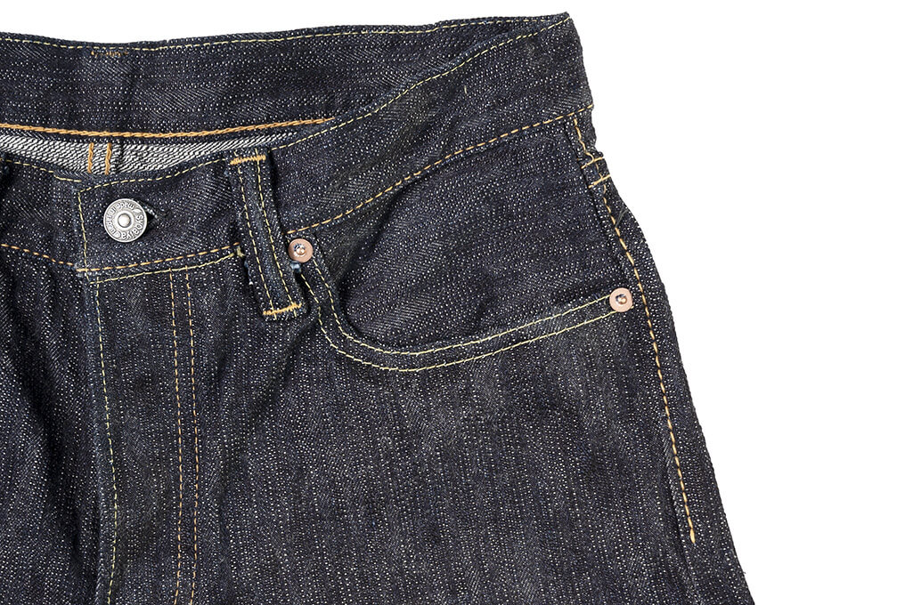 Pure Blue Japan EX-013 17.5oz Extra Slub Denim Jeans - Slim Tapered - Image 9