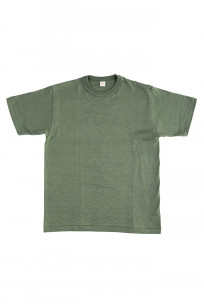 Warehouse Slub Cotton T-Shirt - Green Plain - Image 0