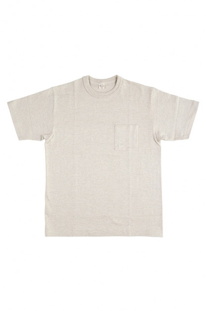 Warehouse Slub Cotton T-Shirt - Oatmeal Pocket